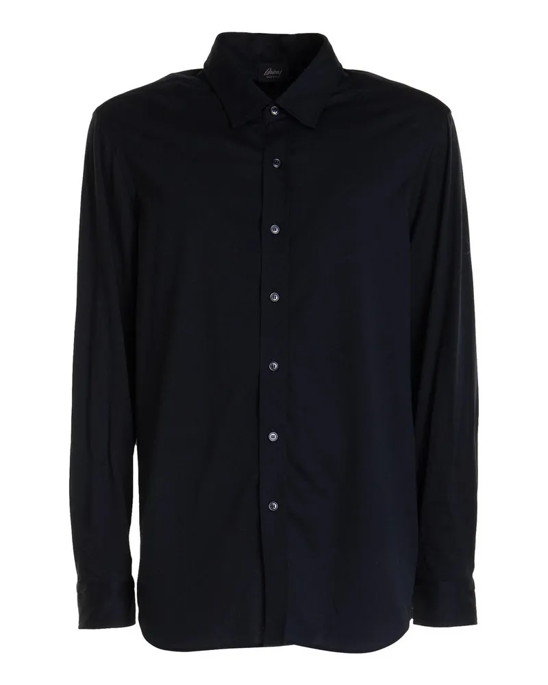 Brioni Hemd - Schwarz Schwarz
