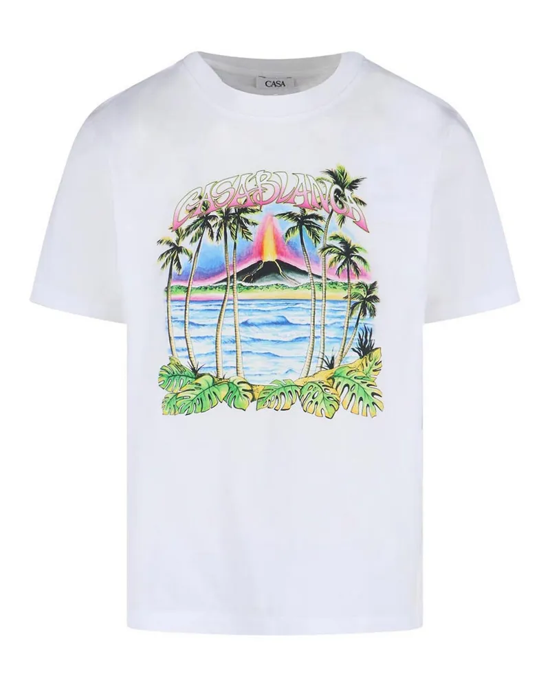 Casablanca Paris T-Shirt - Weiß Weiß