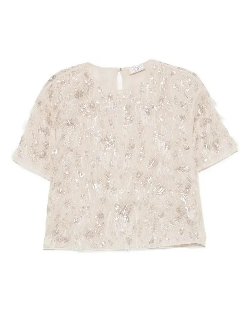 Brunello Cucinelli Top - Weiß Weiß