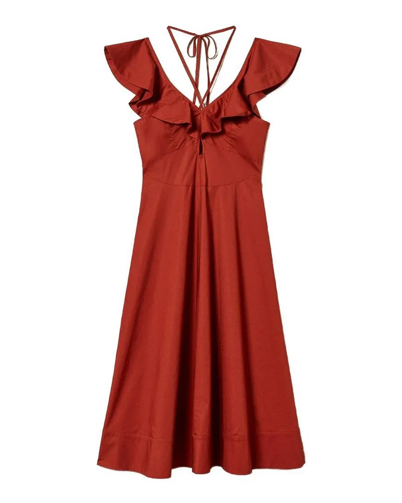 Twin-Set Knielanges Kleid - Braun Braun