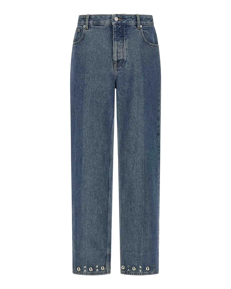 Valentino Garavani Straight Leg Jeans - Blau Blau