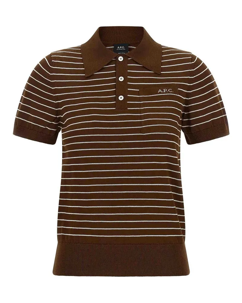 A.P.C. A. P.C. Poloshirt - Braun Braun
