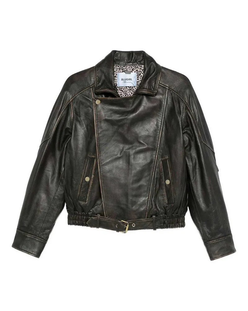 Blumarine Lederjacke - Braun Braun