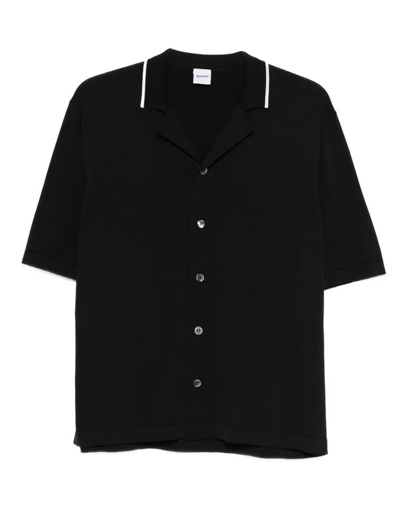 ASPESI Hemd - Schwarz Schwarz