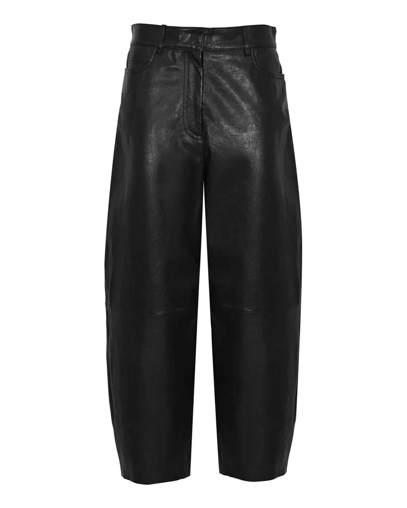 Max Mara Lederhose - Schwarz Schwarz