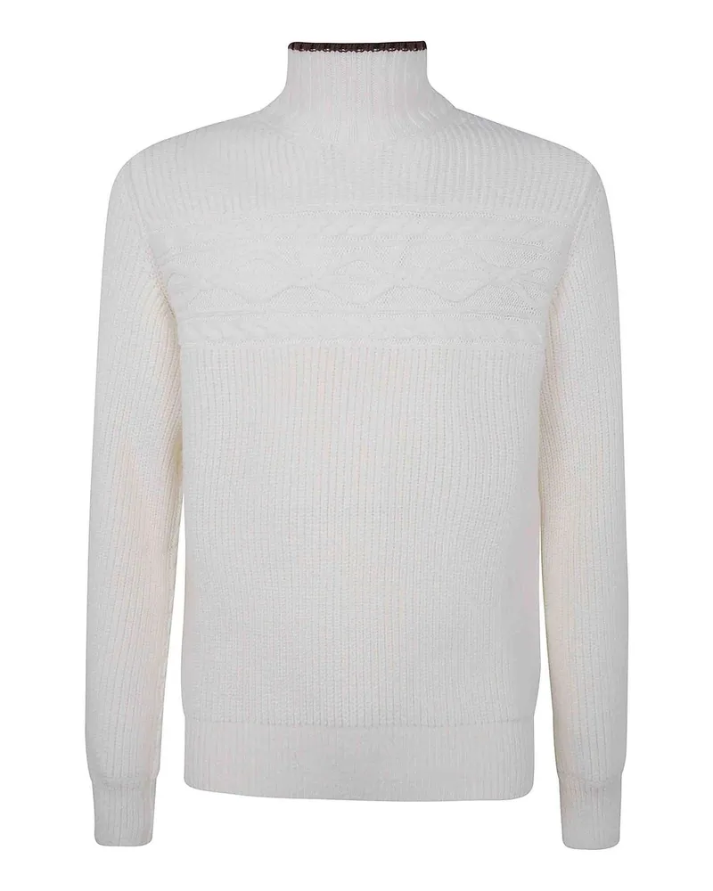 Ermenegildo Zegna Rollkragenpullover - Weiß Weiß