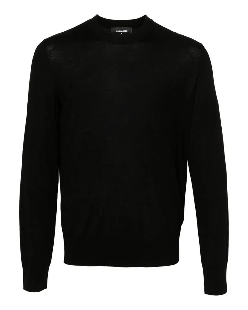 Dsquared2 Rundhalspullover - Schwarz Schwarz