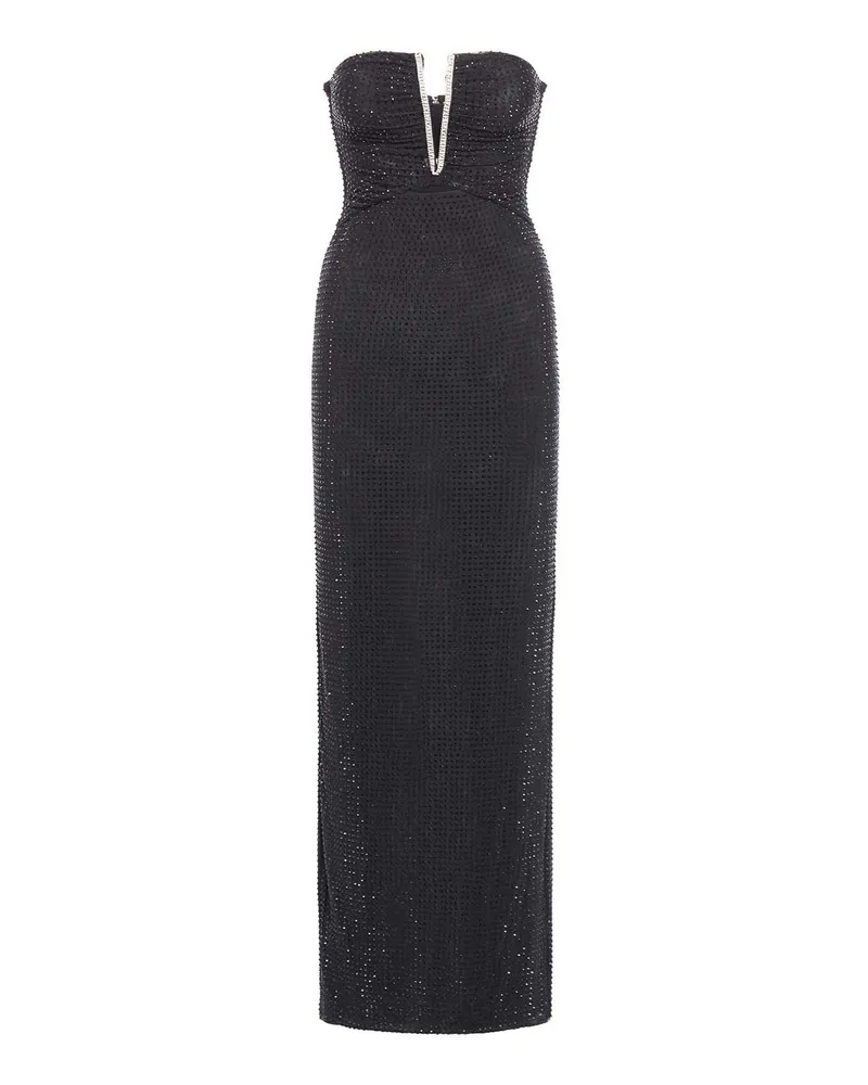 Self-Portrait Maxikleid - Schwarz Schwarz