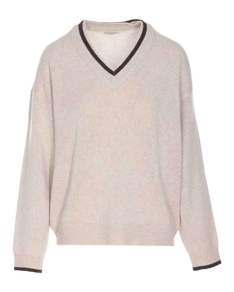 Brunello Cucinelli Rundhalspullover - Beige Beige