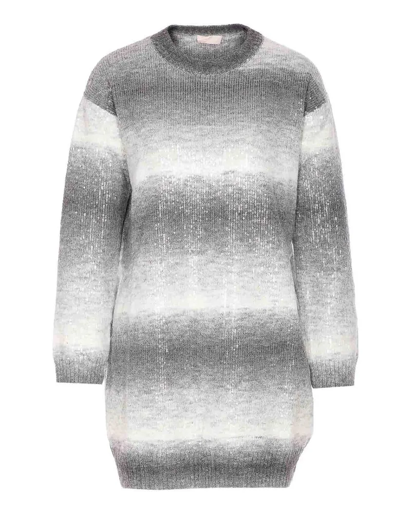 Liu Jo Rundhalspullover - Grau Grau