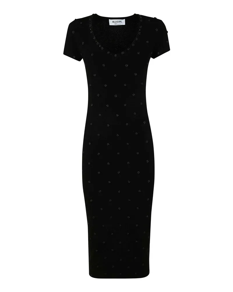 Blumarine Kurzes Kleid - Schwarz Schwarz