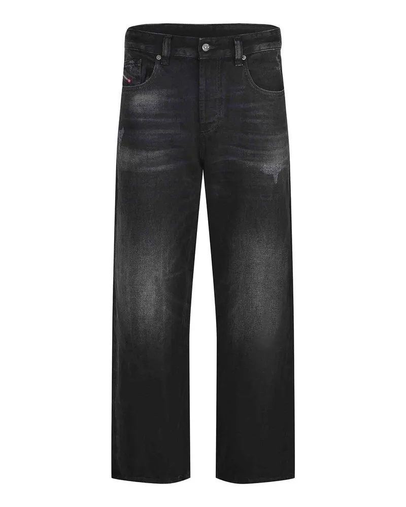 Diesel Straight Leg Jeans - Schwarz Schwarz