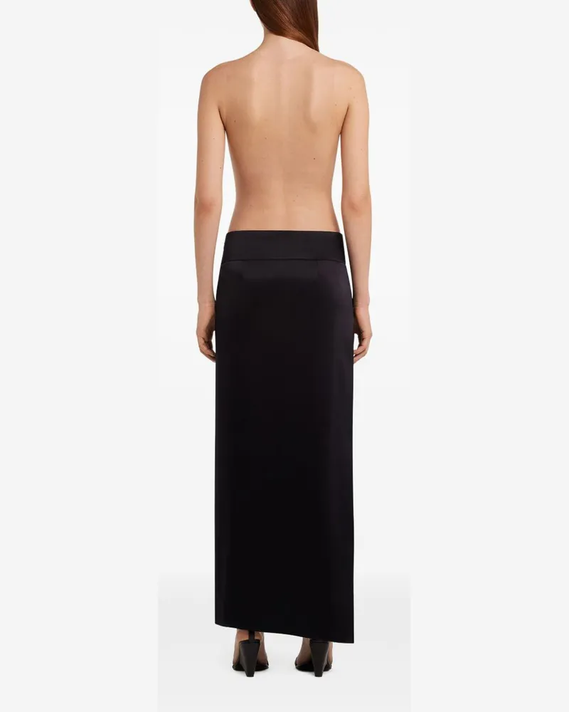 Courrèges Langer Rock - Schwarz Schwarz