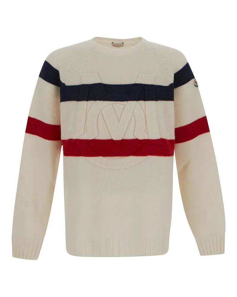 Moncler Rundhalspullover - Weiß Weiß