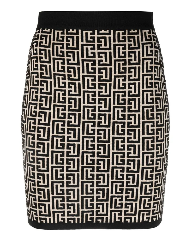 Balmain Minirock - Schwarz Schwarz