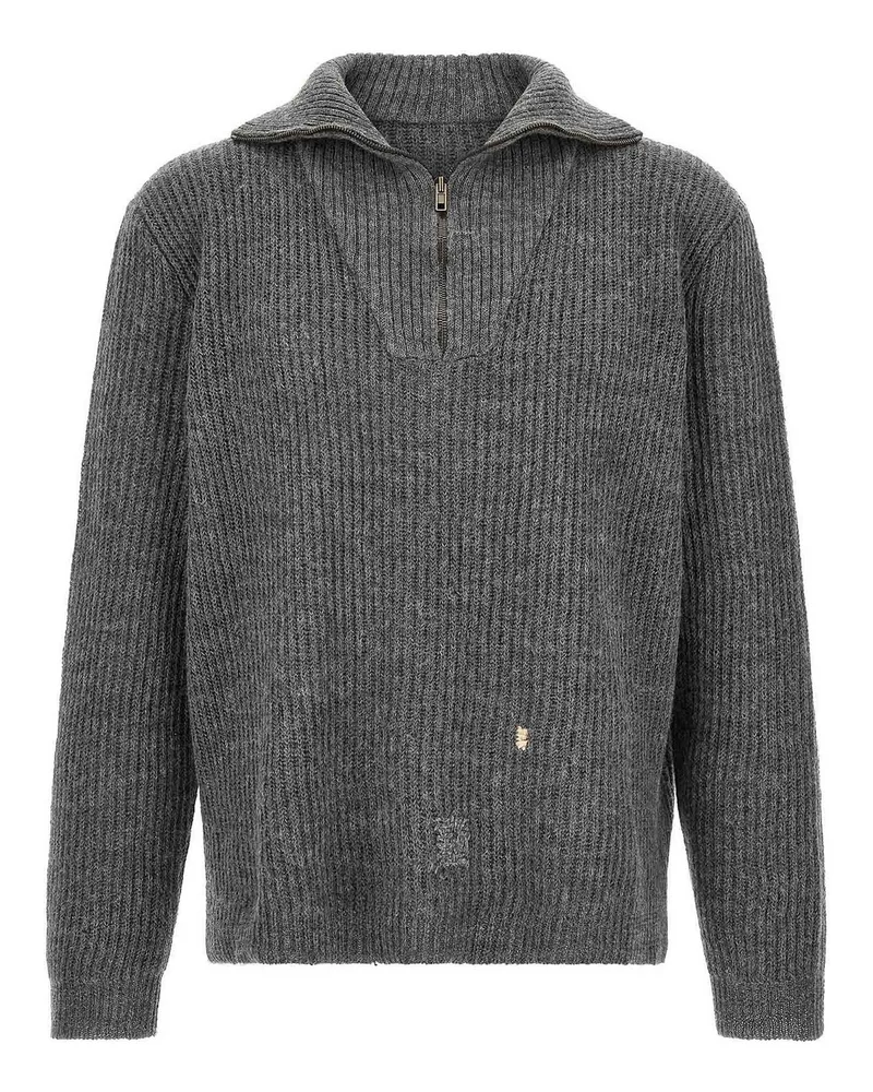 Maison Margiela Rundhalspullover - Grau Grau