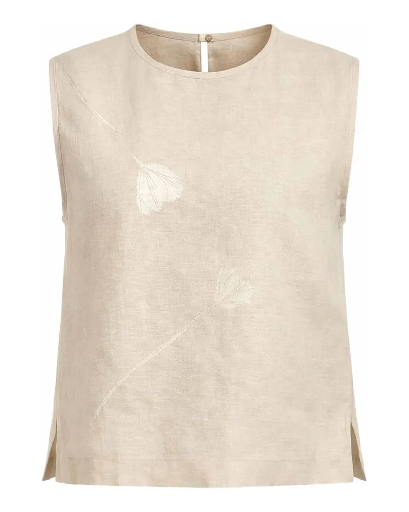 Glanshirt Hemd - Beige Beige