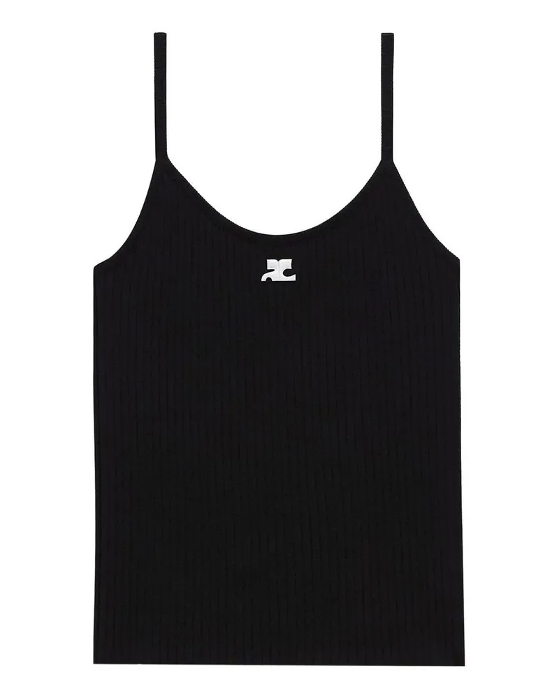 Courrèges Top - Schwarz Schwarz