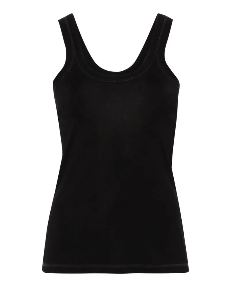 Christophe Lemaire Top - Schwarz Schwarz