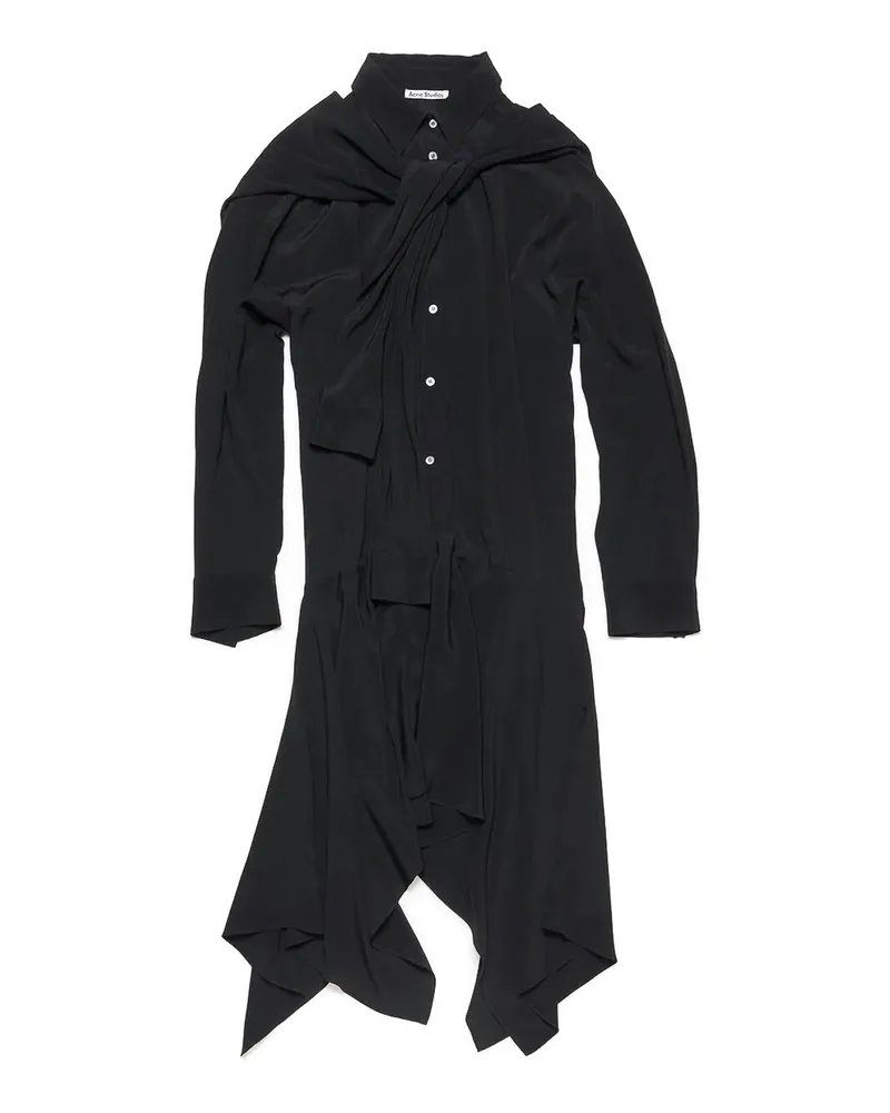 Acne Studios Knielanges Kleid - Schwarz Schwarz