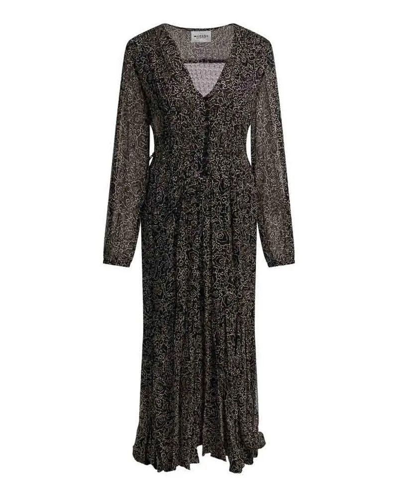 Étoile Isabel Marant Knielanges Kleid - Schwarz Schwarz