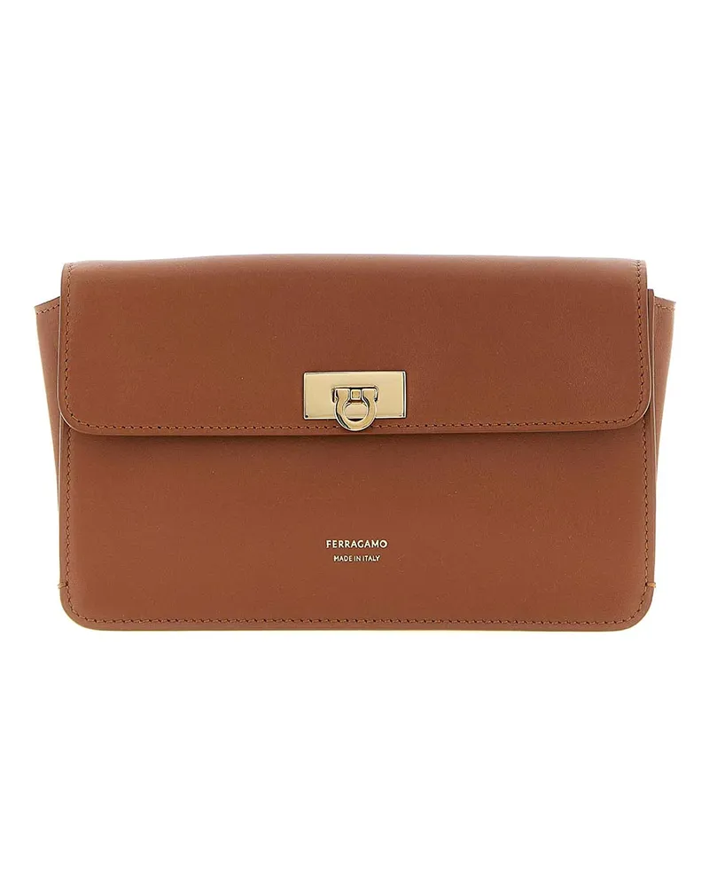 Ferragamo Clutch - Braun Braun