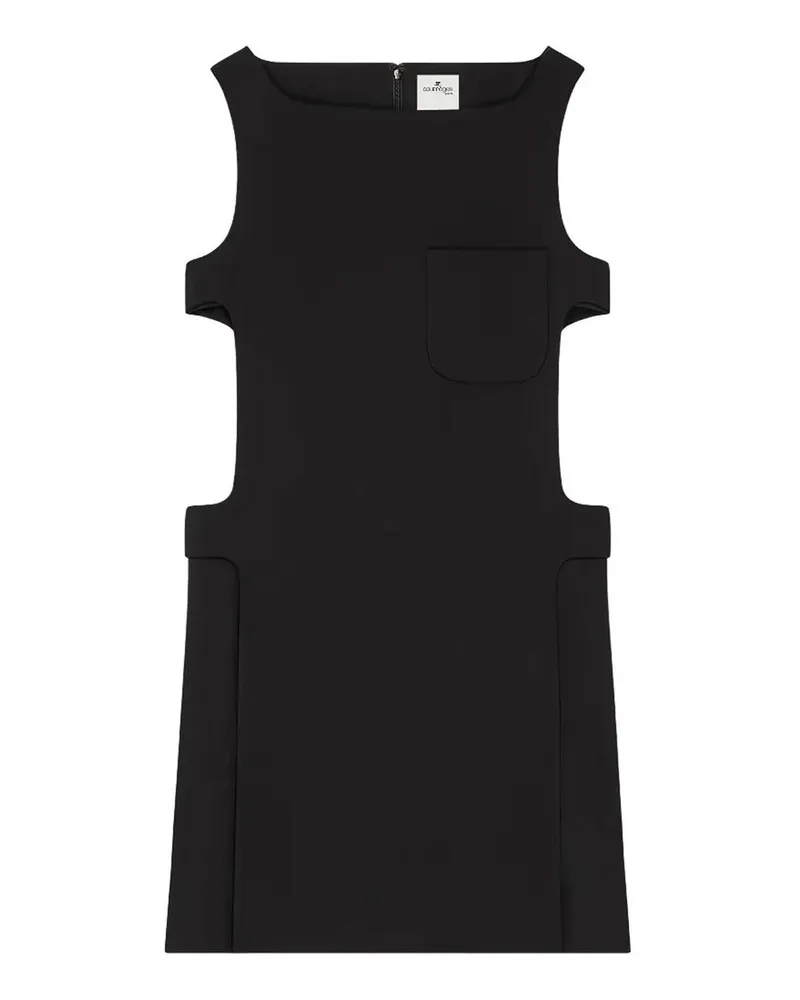 Courrèges Cocktailkleid - Schwarz Schwarz