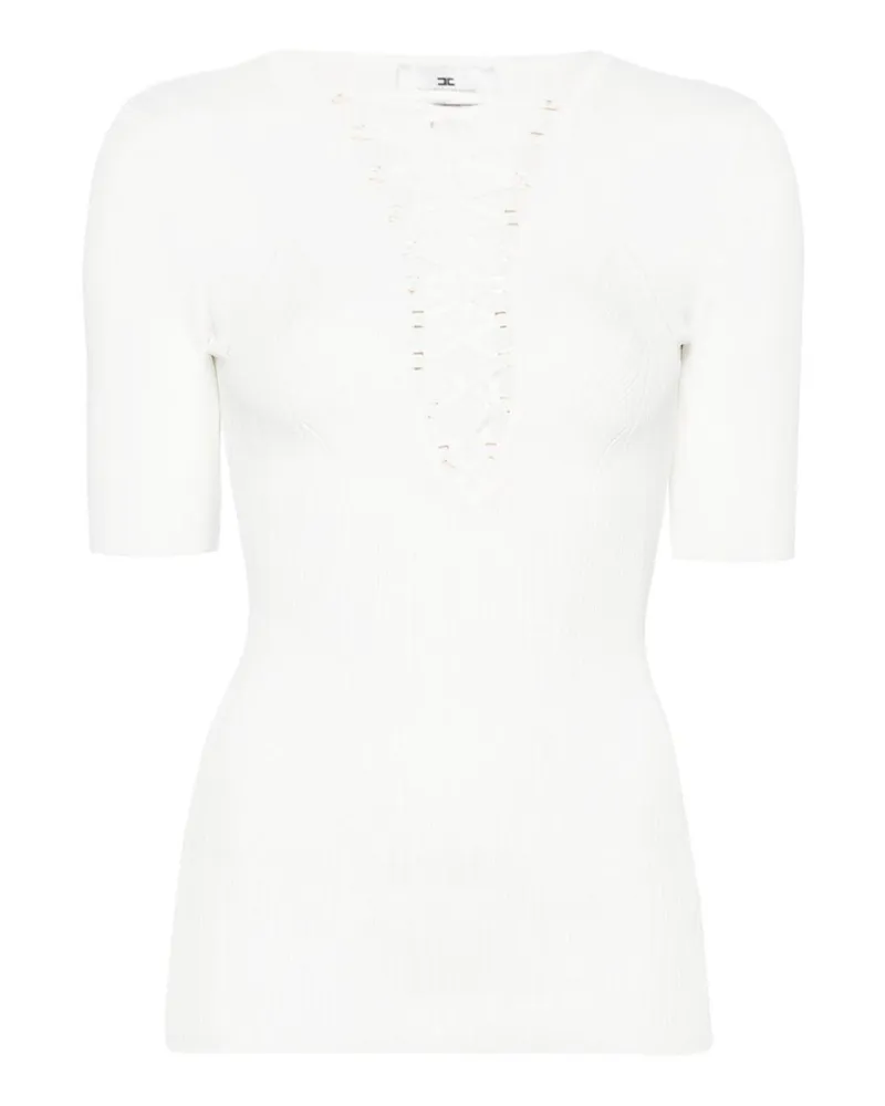 Elisabetta Franchi Top - Weiß Weiß