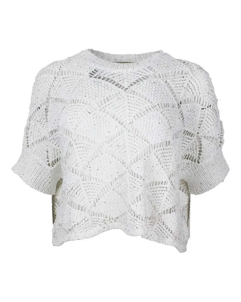 Antonelli Firenze Rundhalspullover - Weiß Weiß