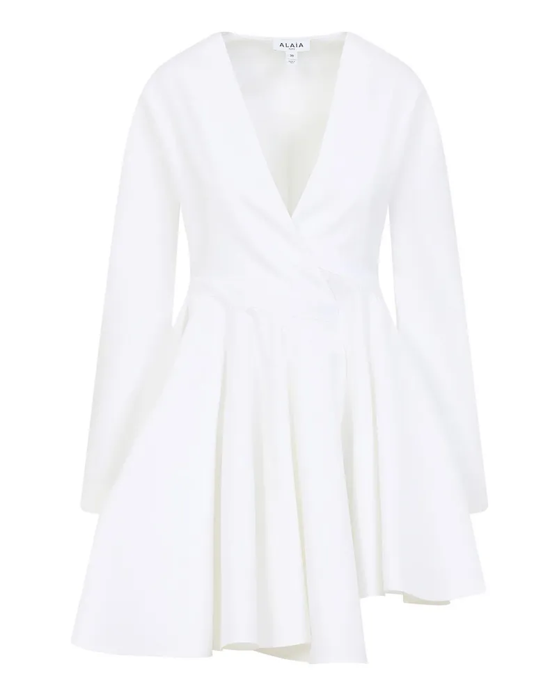 Alaïa Kurzes Kleid - Weiß Weiß