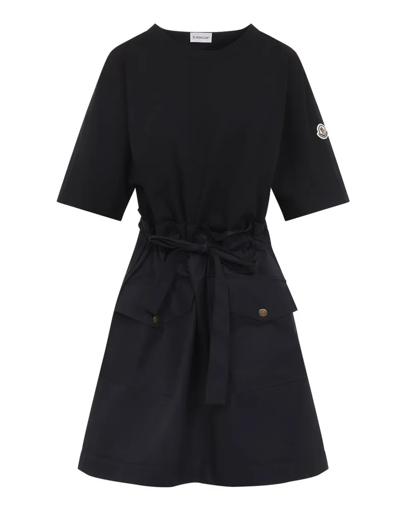 Moncler Kurzes Kleid - Schwarz Schwarz