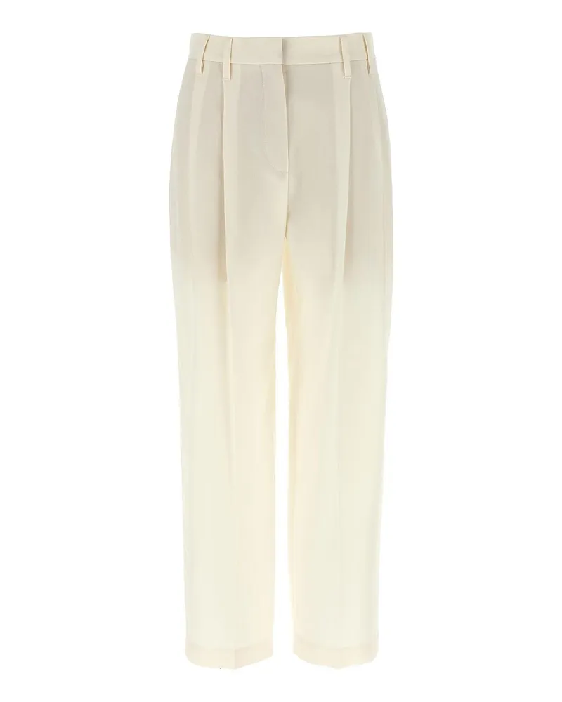 Brunello Cucinelli Casual Hose - Weiß Weiß