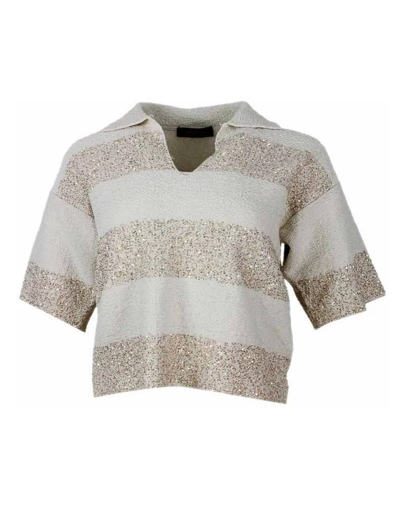 Fabiana Filippi Rundhalspullover - Creme Creme