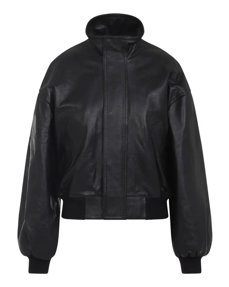 Balenciaga Lederjacke - Schwarz Schwarz