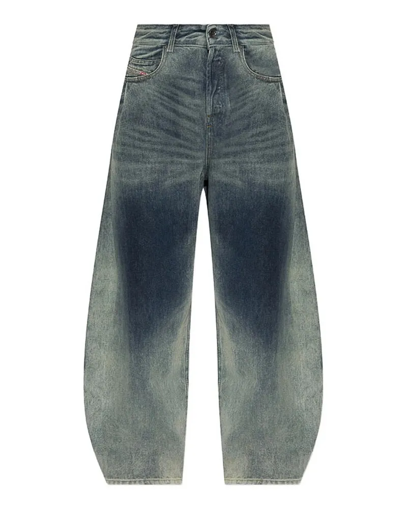 Diesel Straight Leg Jeans - Blau Blau