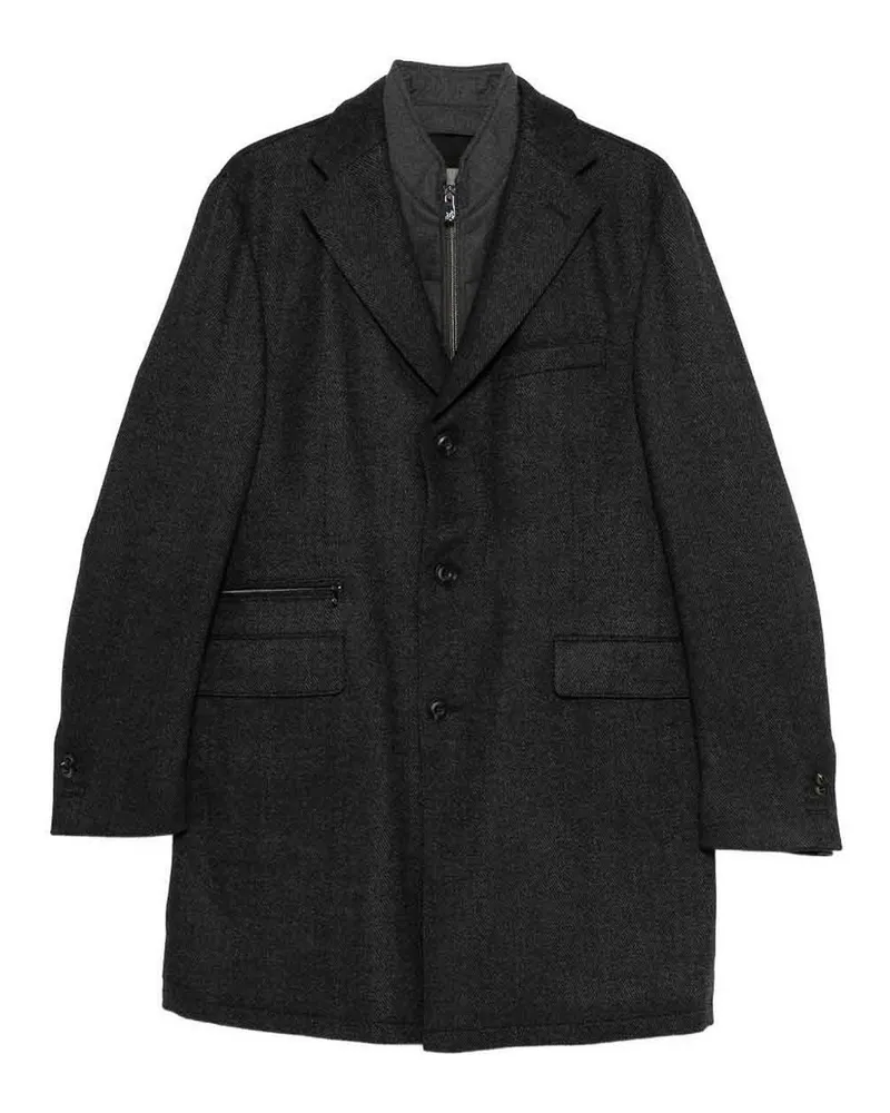 Corneliani Knielanger Mantel - Grau Grau