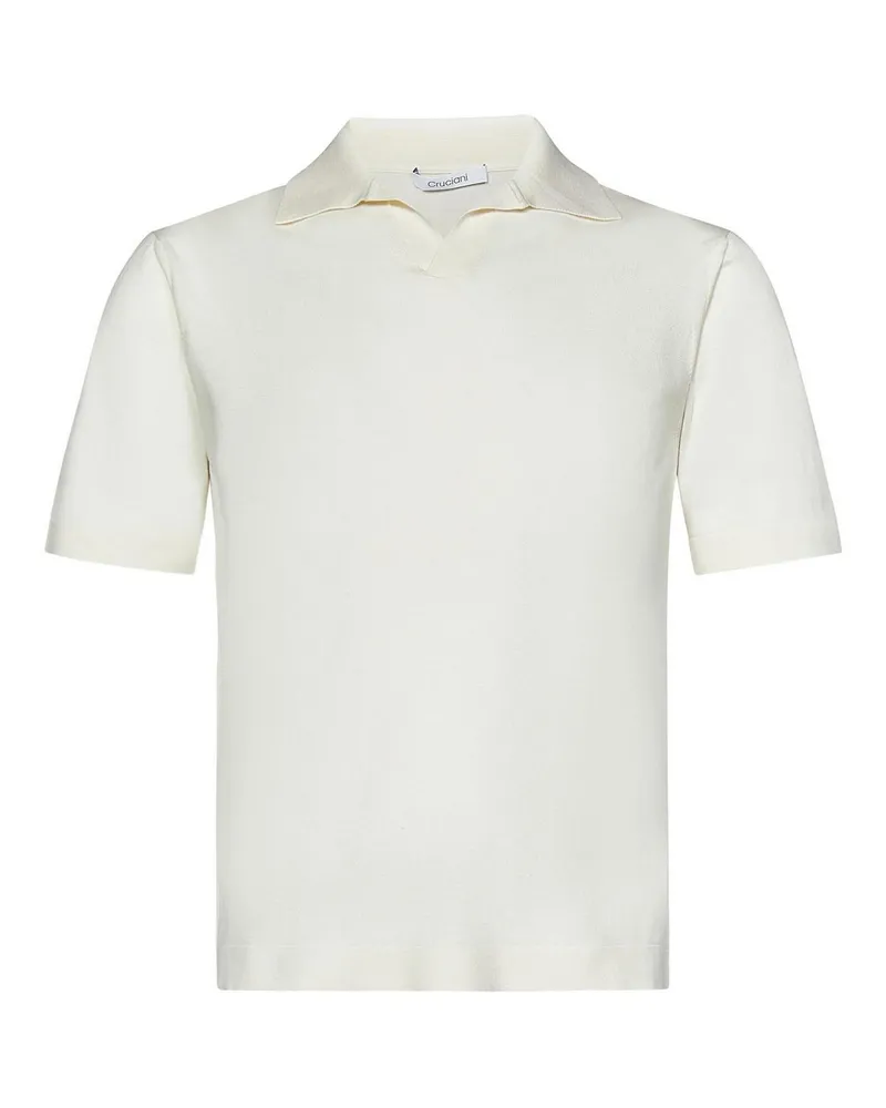 Cruciani Poloshirt - Weiß Weiß