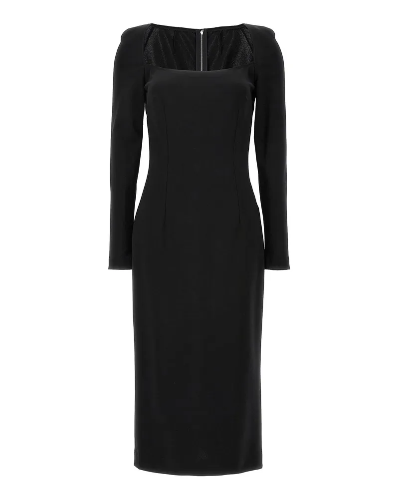 Dolce & Gabbana Knielanges Kleid - Schwarz Schwarz
