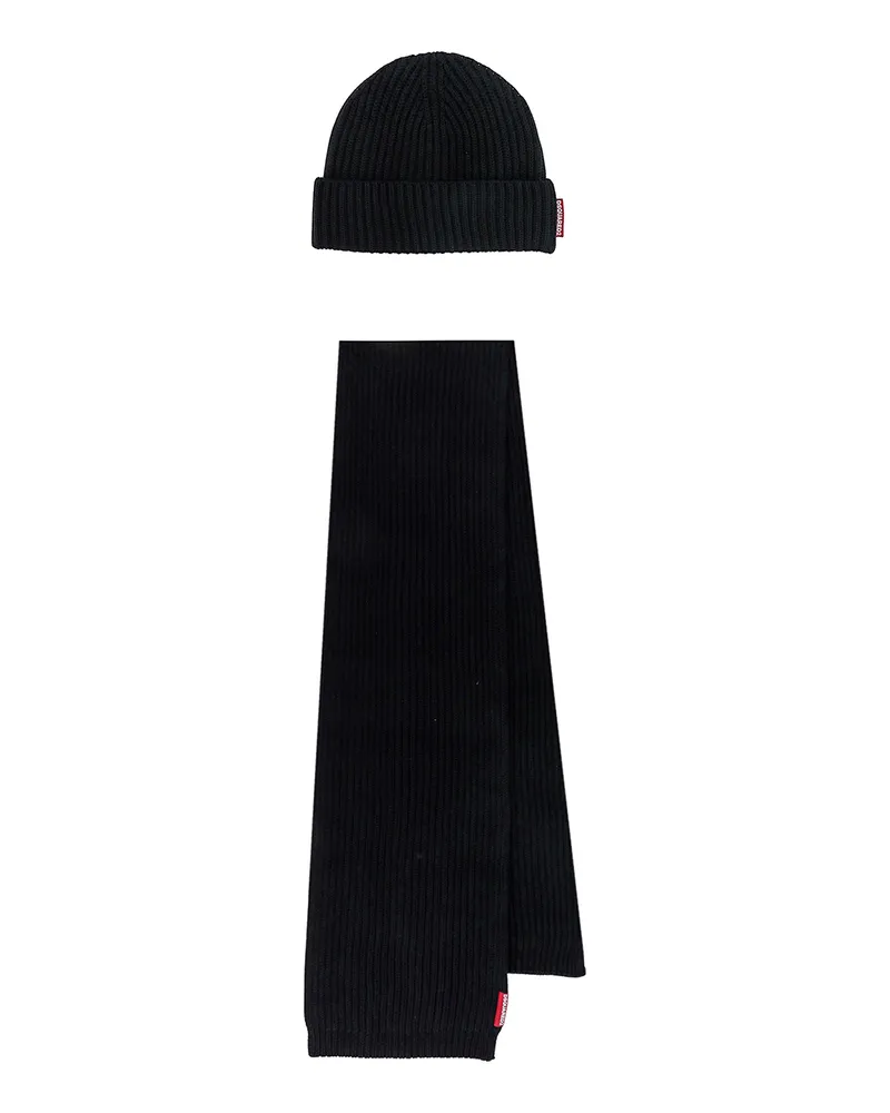 Dsquared2 Schal - Schwarz Schwarz