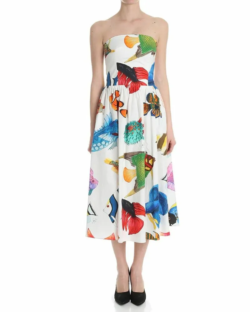 Stella Jean Knielanges Kleid - Bunt Bunt