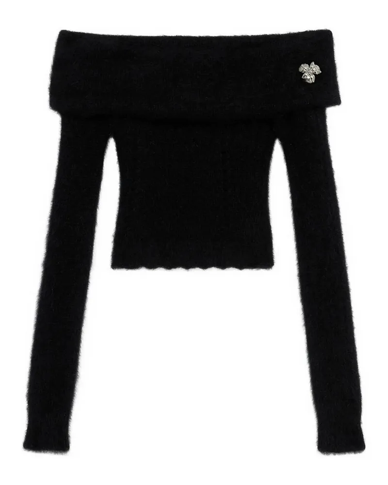 Blumarine Rundhalspullover - Schwarz Schwarz
