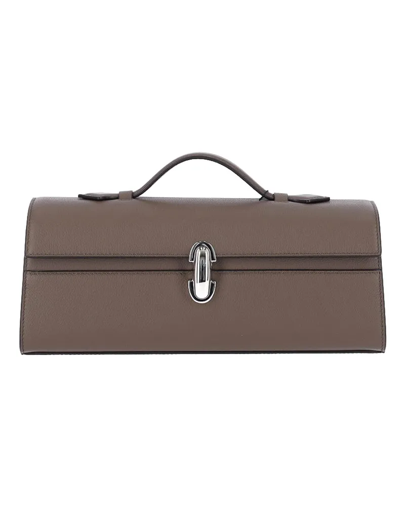 SAVETTE Clutch - Taupe Taupe