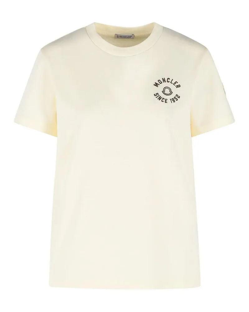 Moncler T-Shirt - Creme Creme