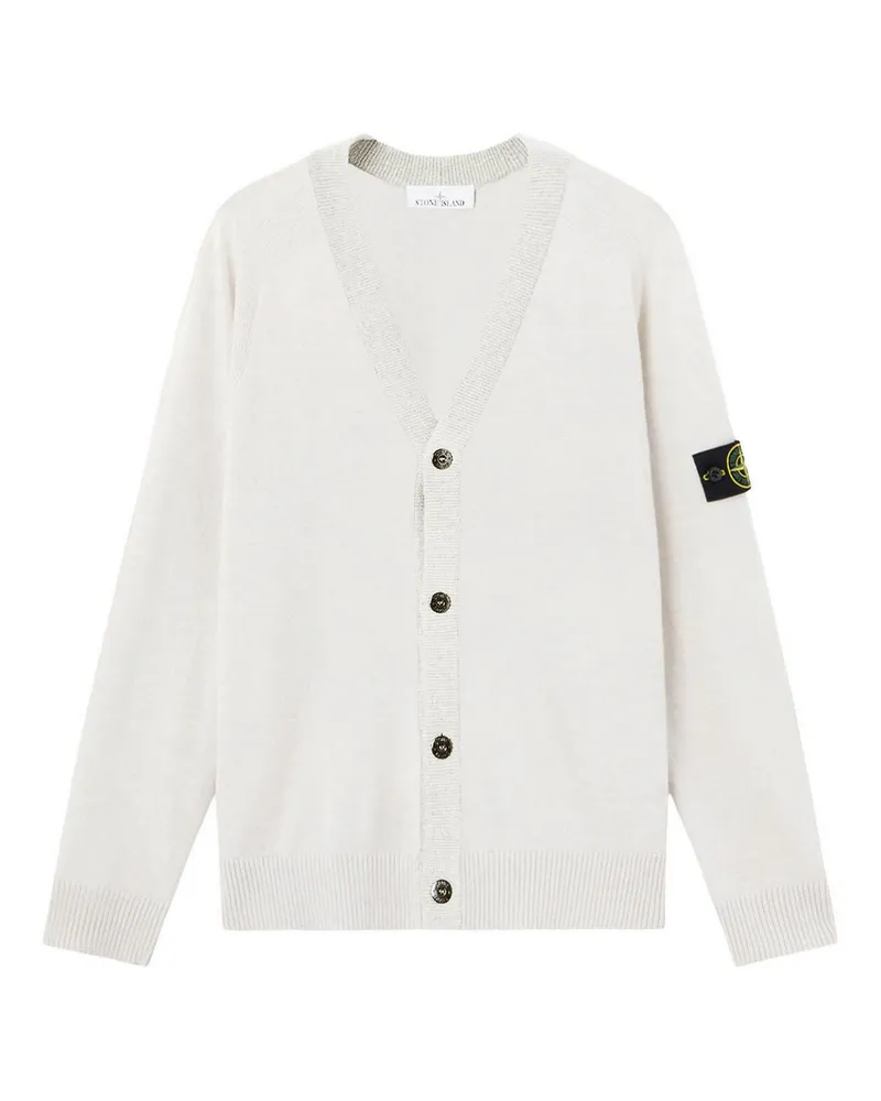 Stone Island Cardigan - Weiß Weiß
