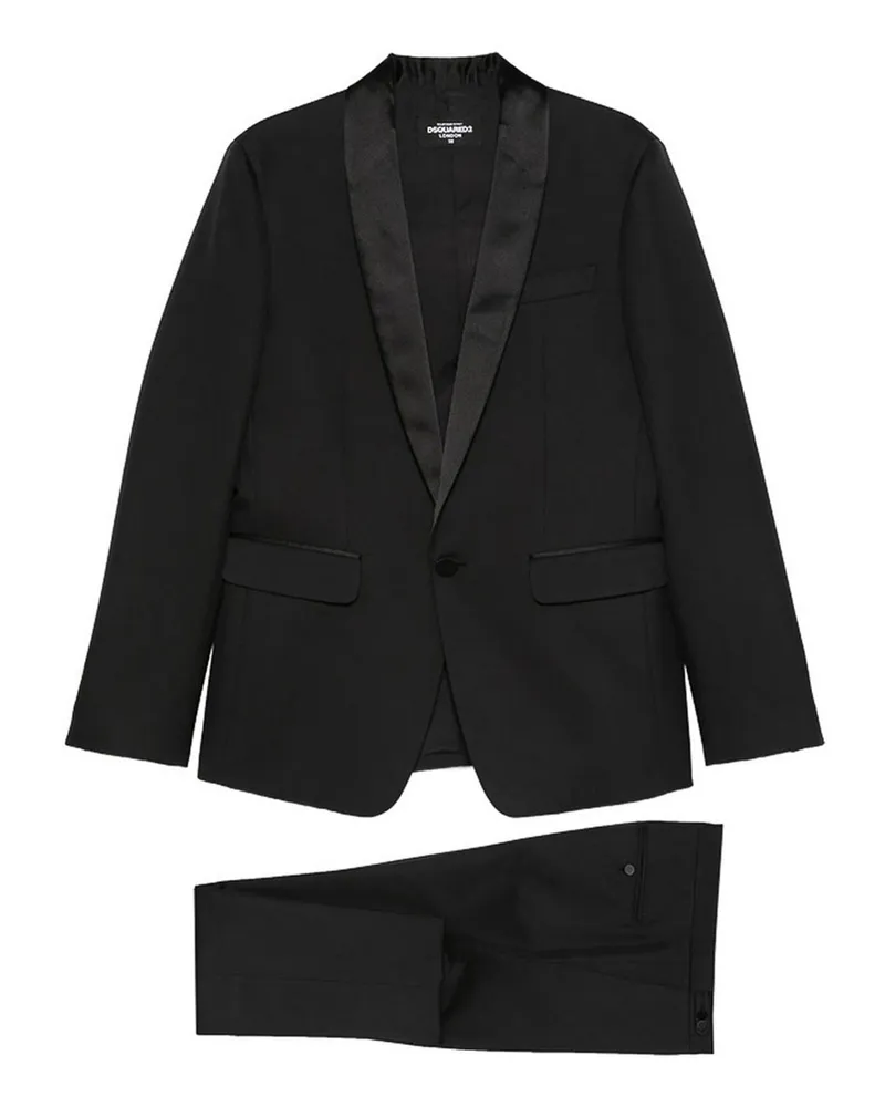 Dsquared2 Eleganter Anzug - Schwarz Schwarz