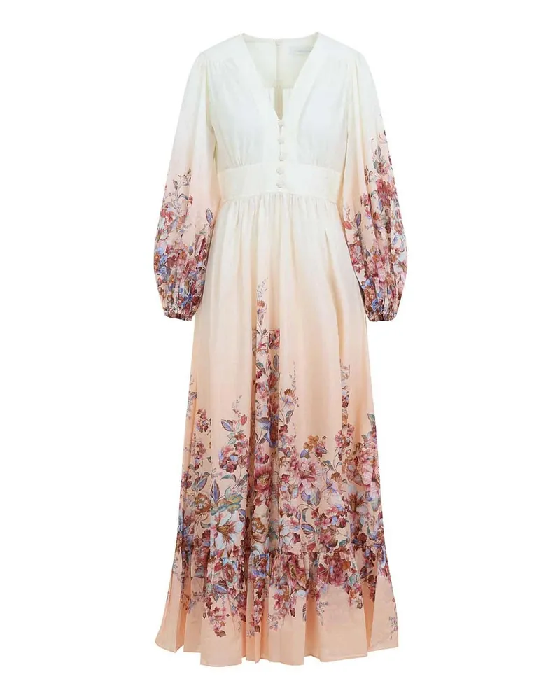 Zimmermann Maxikleid - Weiß Weiß