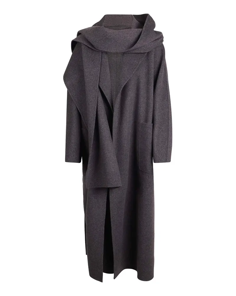 Max Mara Langer Mantel - Grau Grau