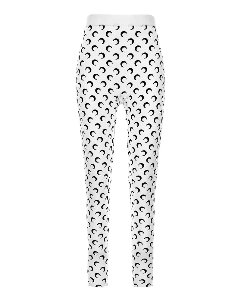Marine Serre Leggings - Weiß Weiß