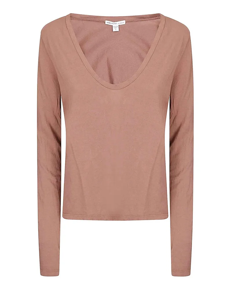 James Perse T-Shirt - Hellrosa Hellrosa