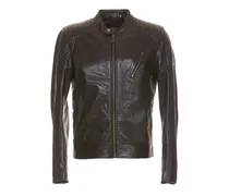 Lederjacke - Schwarz